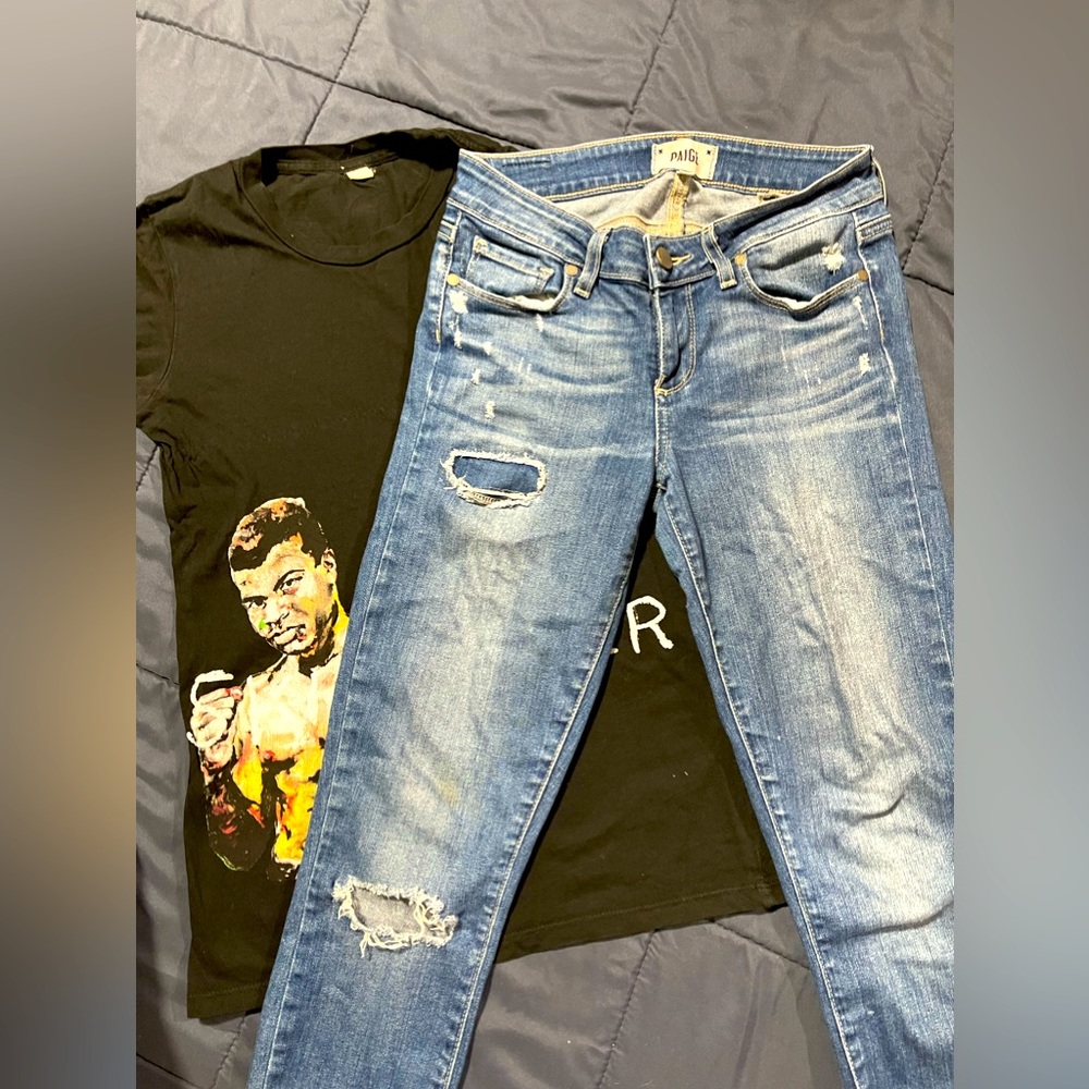 Jeans and T-shirt